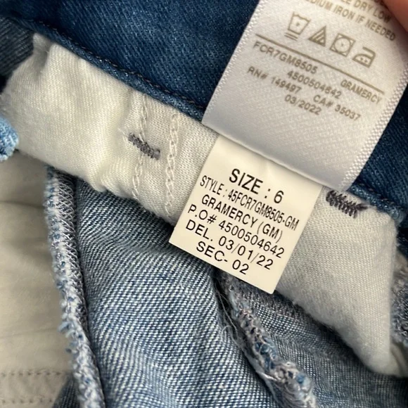 Favorite Daughter Favorite Pant Gramercy Denim Pleated Wide Leg Trouser, 6 1257 - Picture 8 of 11